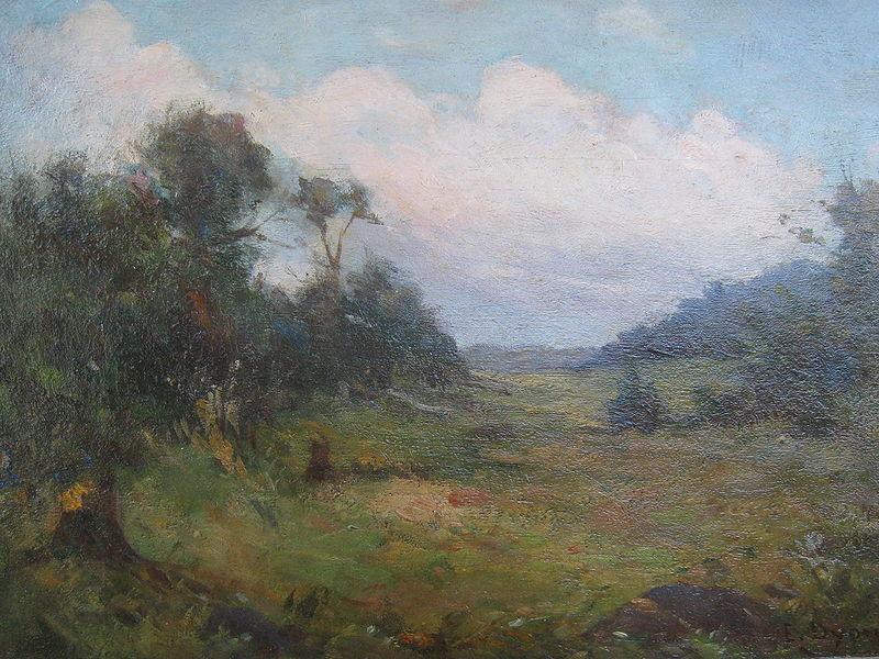 Creator:Edmond Dyonnet A forest meadow China oil painting art